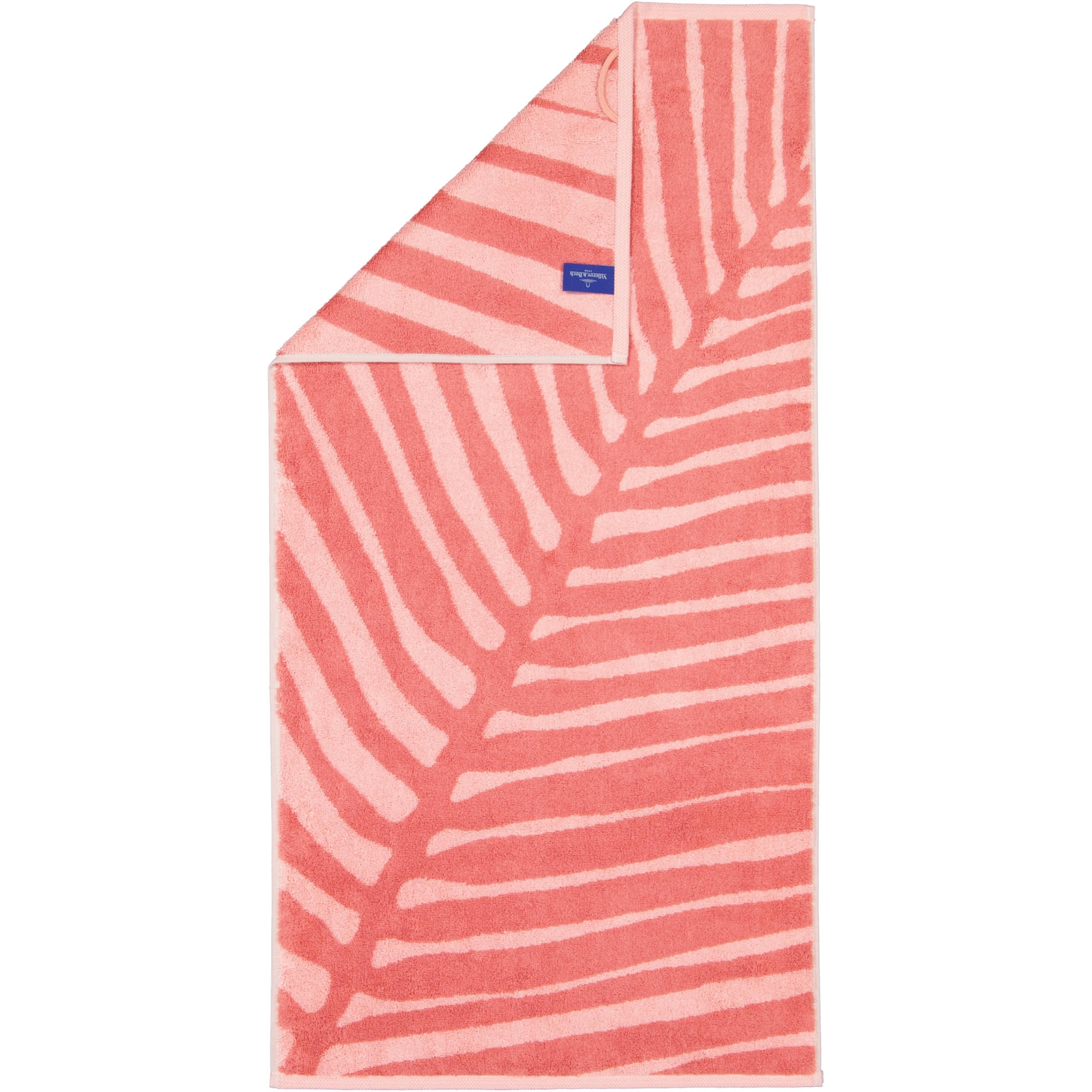 HANDTÜCHER COORDINATES LEAF 2558 CORAL - 22 - Rot, Textil (50/100cm) - Zollner