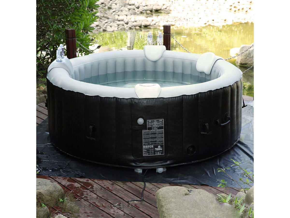 WHIRPOOL (AUFBLASBAR) weiss - Weiß, Kunststoff (23/25cm) - Habitat Garten