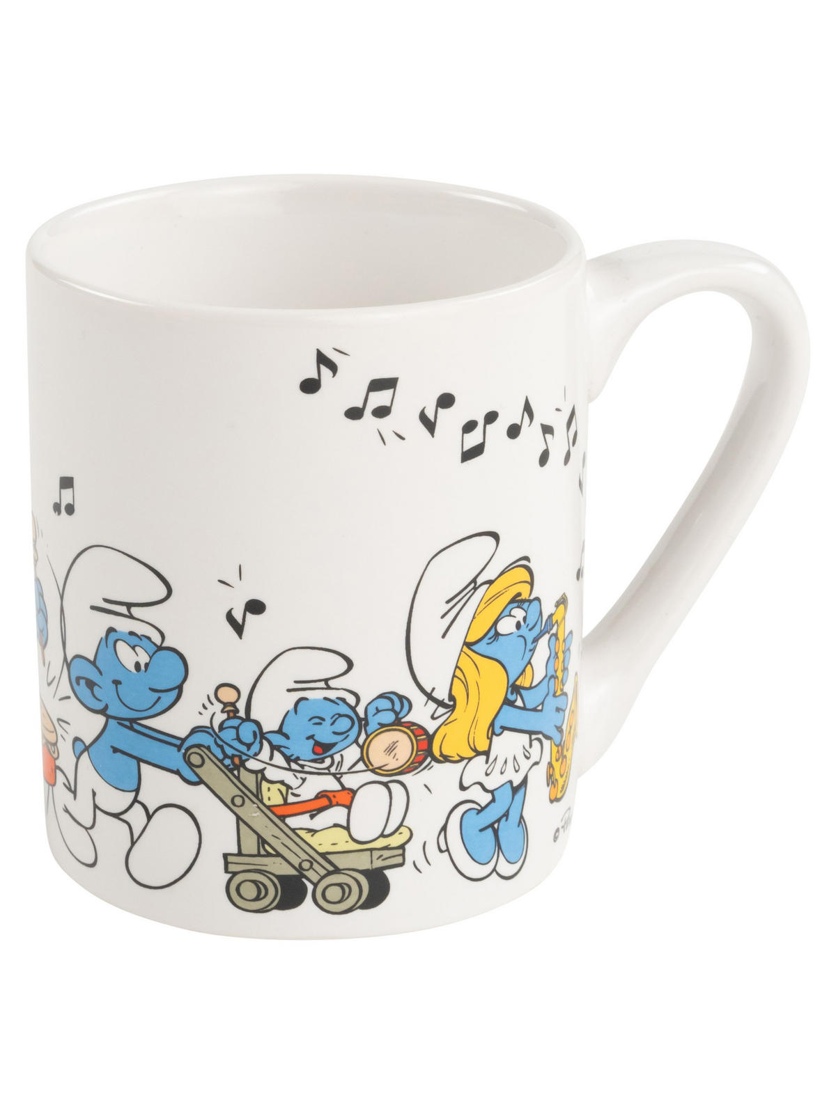 FRÜHSTÜCKSSET Die Schlümpfe Blau 3-teilig - Blau, Keramik (23.8/11.2/23.3cm) - United Labels