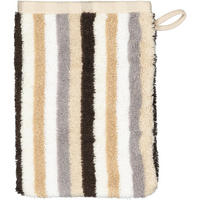 WASCHLAPPEN SHADES STREIFEN 6235 SAND - 33 - Beige, Textil (16/22cm) - Cawoe