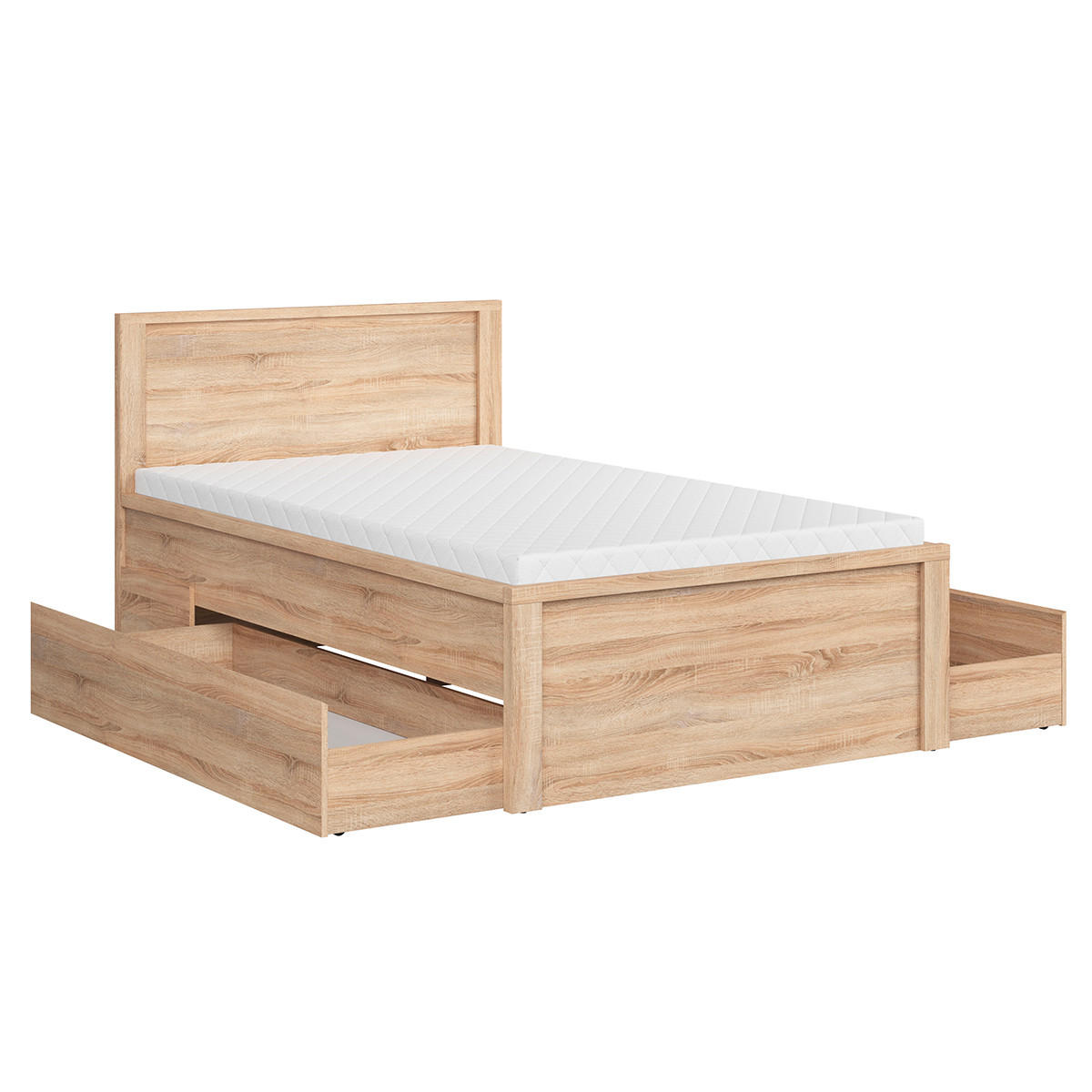 POSTEL 120/200 Soren Dřevo - hnědá, kompozitní dřevo (120/200cm) - Petits-meubles