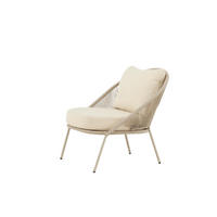 GARTENSESSEL LINDOS Beige 74x81x77 cm - Beige, Metall (74/77/81cm) - FURNLUX