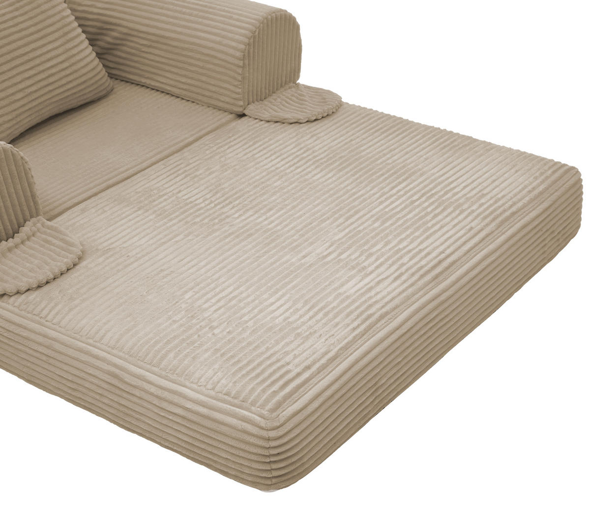 SCHLAFSOFA DE-35175 klappbar 2-in-1 Braun - Braun, Textil (85/65/120cm) - ComfortXL