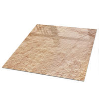 TISCHPLATTE 50x50 cm – Warme Textur - Beige, Glas (50/50/0.4cm) - Wallfluent