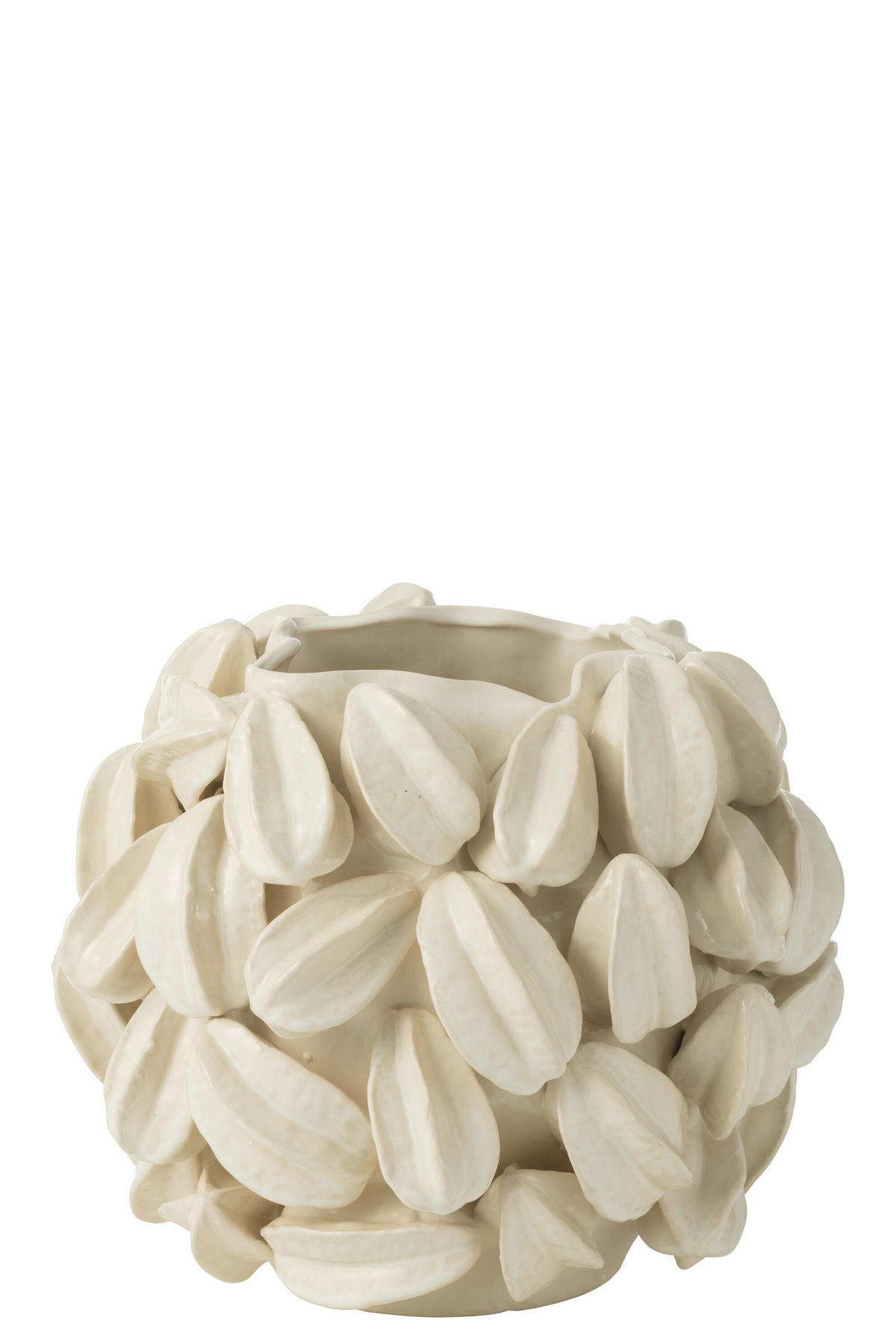 VASE CACAURIS - Töpferei - Beige - L - Ø 33.5 cm - Beige, Keramik (31cm) - J-Line