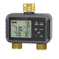 BEWÄSSERUNGSREGLER Außen-Wasserhahn-Timer mit Regenverzögerung - Grau, Kunststoff (12/5/12cm) - Weltevree