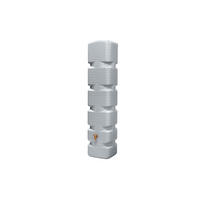 WANDTANK 270 L, betongrau - Grau, Kunststoff (40/185/42cm) - 4rain