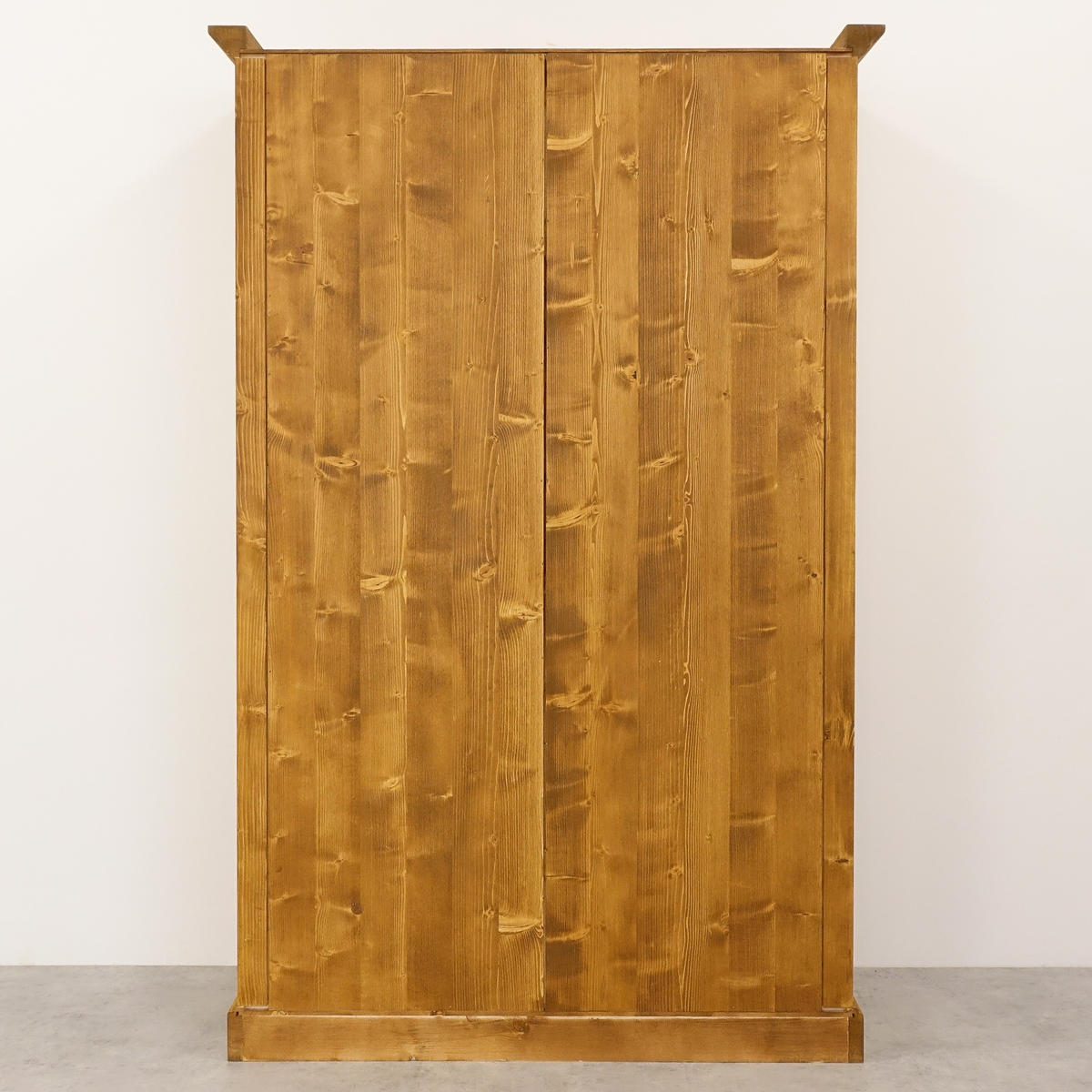 KLEIDERSCHRANK aus Massivholz CHARLOTTE 2 - Hellbraun, Holz (126/202/61cm) - Seart