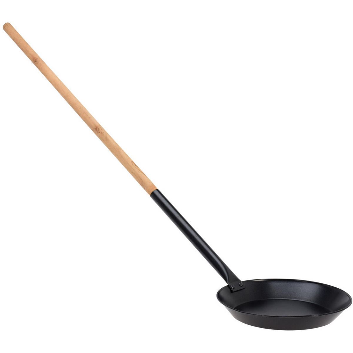 BRATPFANNE Lagerfeuer 96 cm - Schwarz, Metall (17/25/115cm) - Ambiance