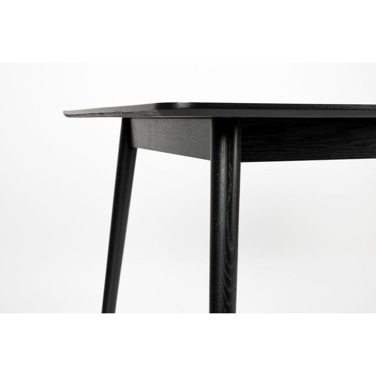 ESSTISCH Fabio Fischgrät 160x80 cm Schwarz - Schwarz, Holz (160/80/75cm) - Housecraft Living