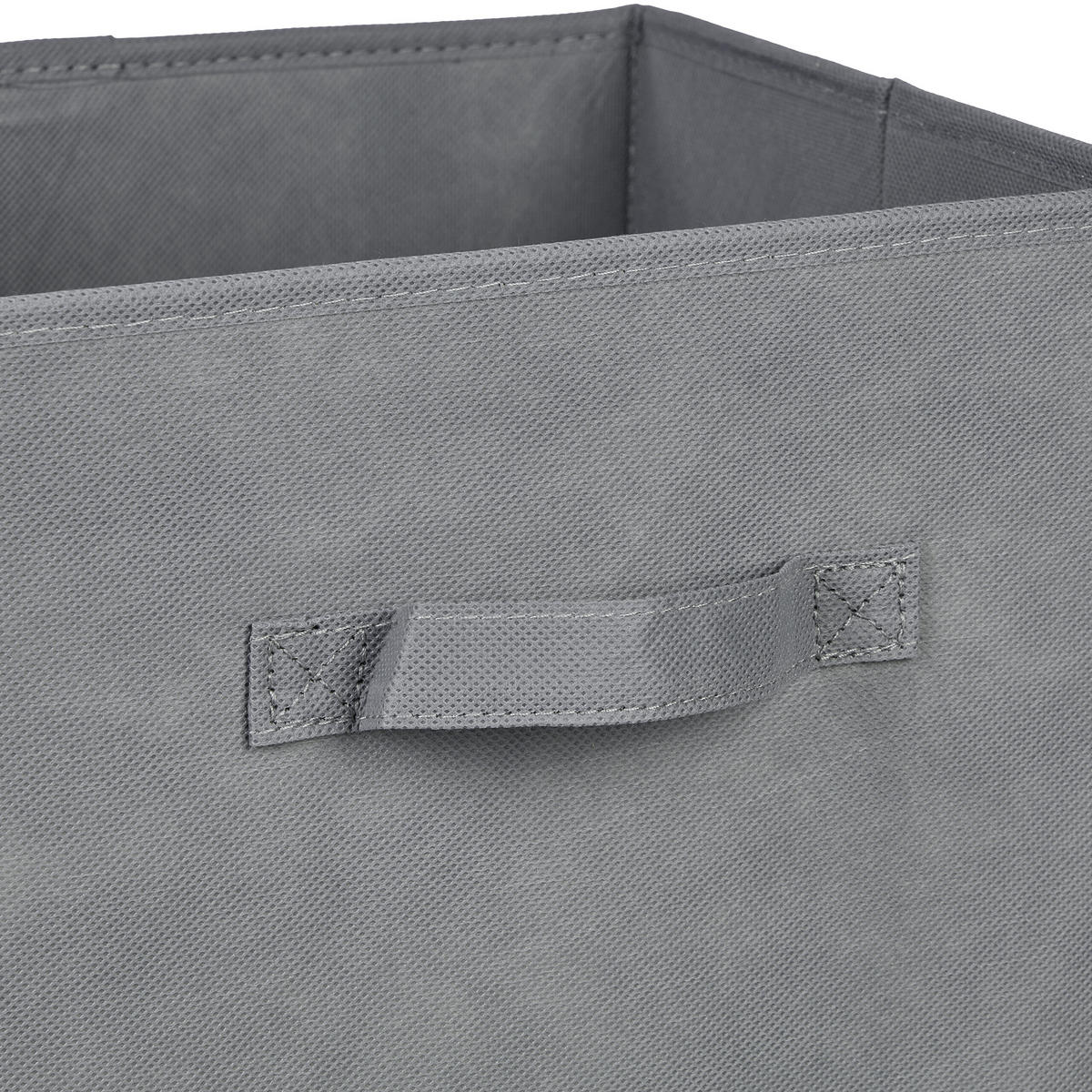 6XŠKATLA za shranjevanje - siva, umetna masa/valovita lepenka (28/26.5/28cm) - Relaxdays