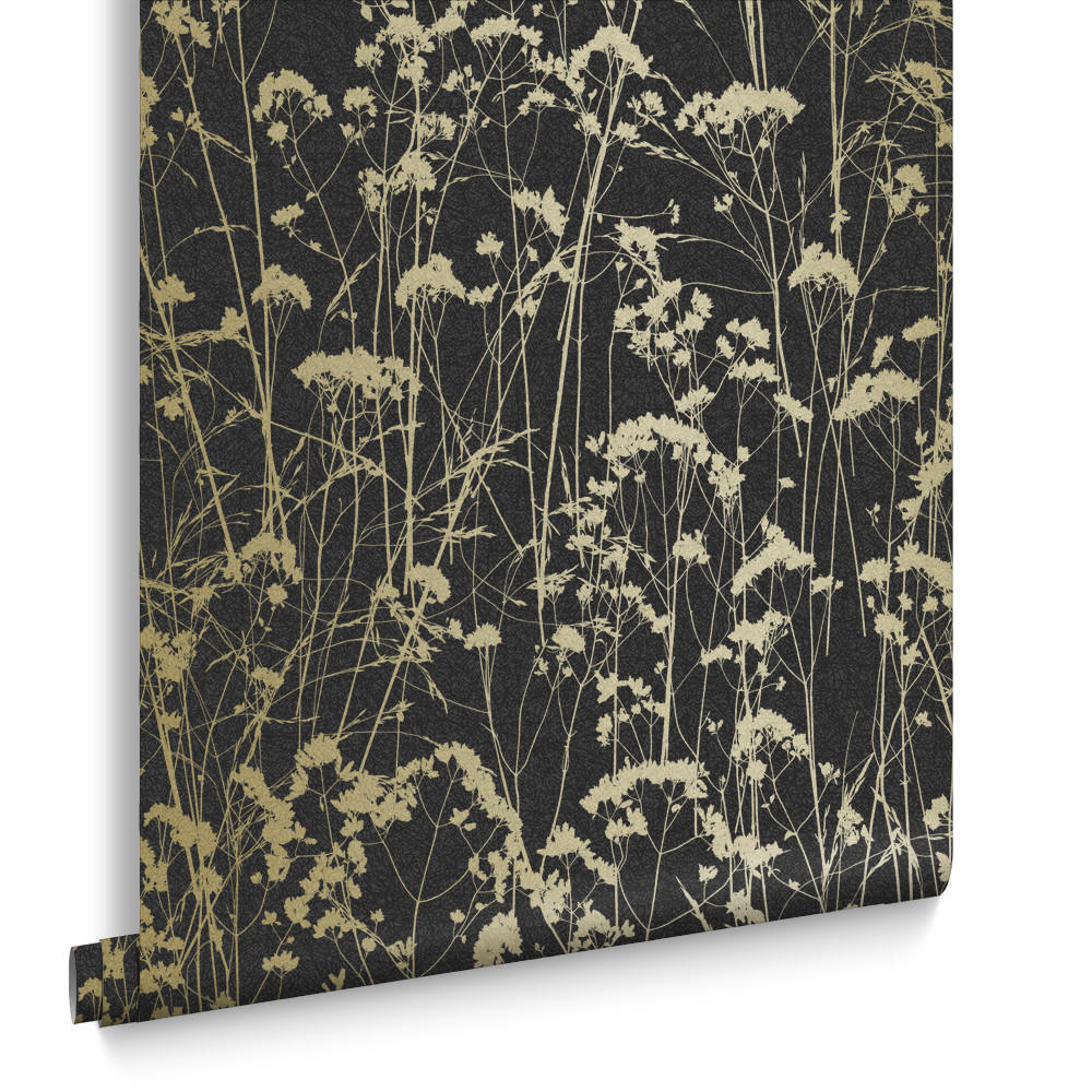 VLIESTAPETE Grace Deep Night - Schwarz, Papier/Kunststoff (52/1005cm) - Graham & Brown