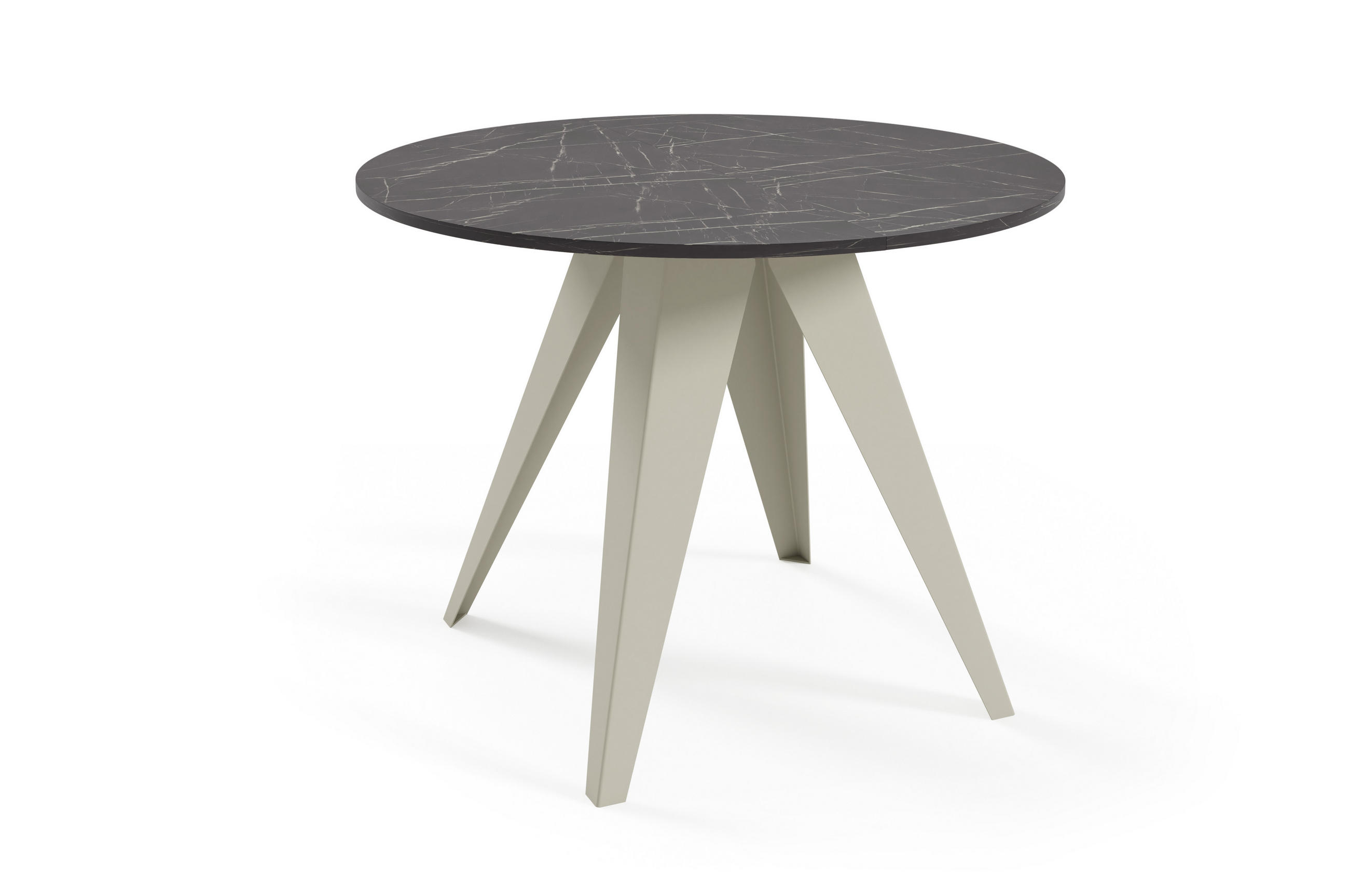 ESSTISCH Gerda - Kaschmir/Beige, Holzwerkstoff/Metall (90/90/76cm) - Meblini