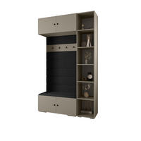 GARDEROBEN-SET 236,7/140/47 - Kaschmir/Schwarz, Holz/Metall (140/236.7/47cm) - Abiks Möbel