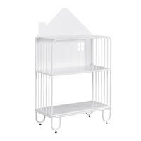 KINDERREGAL TODO - Weiß, S - Weiß, Metall (61/102/28cm) - Home Deluxe