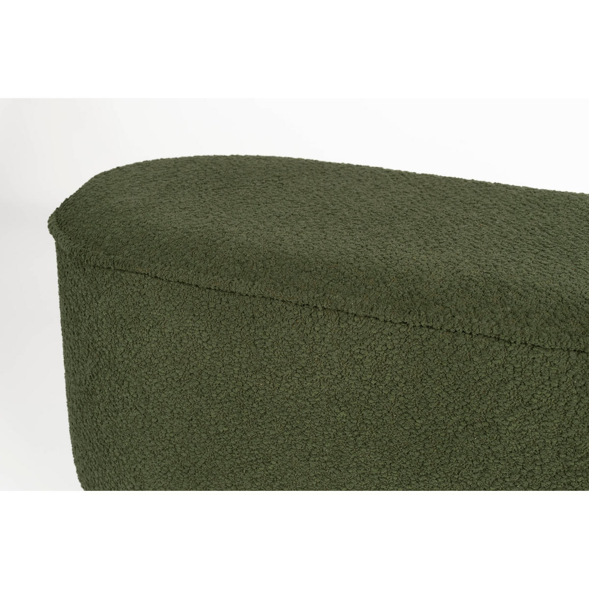 SITZBANK Marcos 93x35x44,5cm Bouclé Grün - Grün, Textil (93/44/35cm) - Drawer