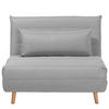 1-SITZER-SCHLAFSOFA Polyester Grau Setten - Hellgrau, Textil (104/82/190cm) - Beliani