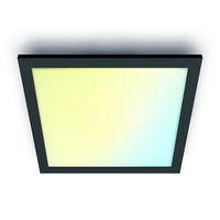 LED PANELE Schwarz - Schwarz, Kunststoff (4.2/60/60cm)