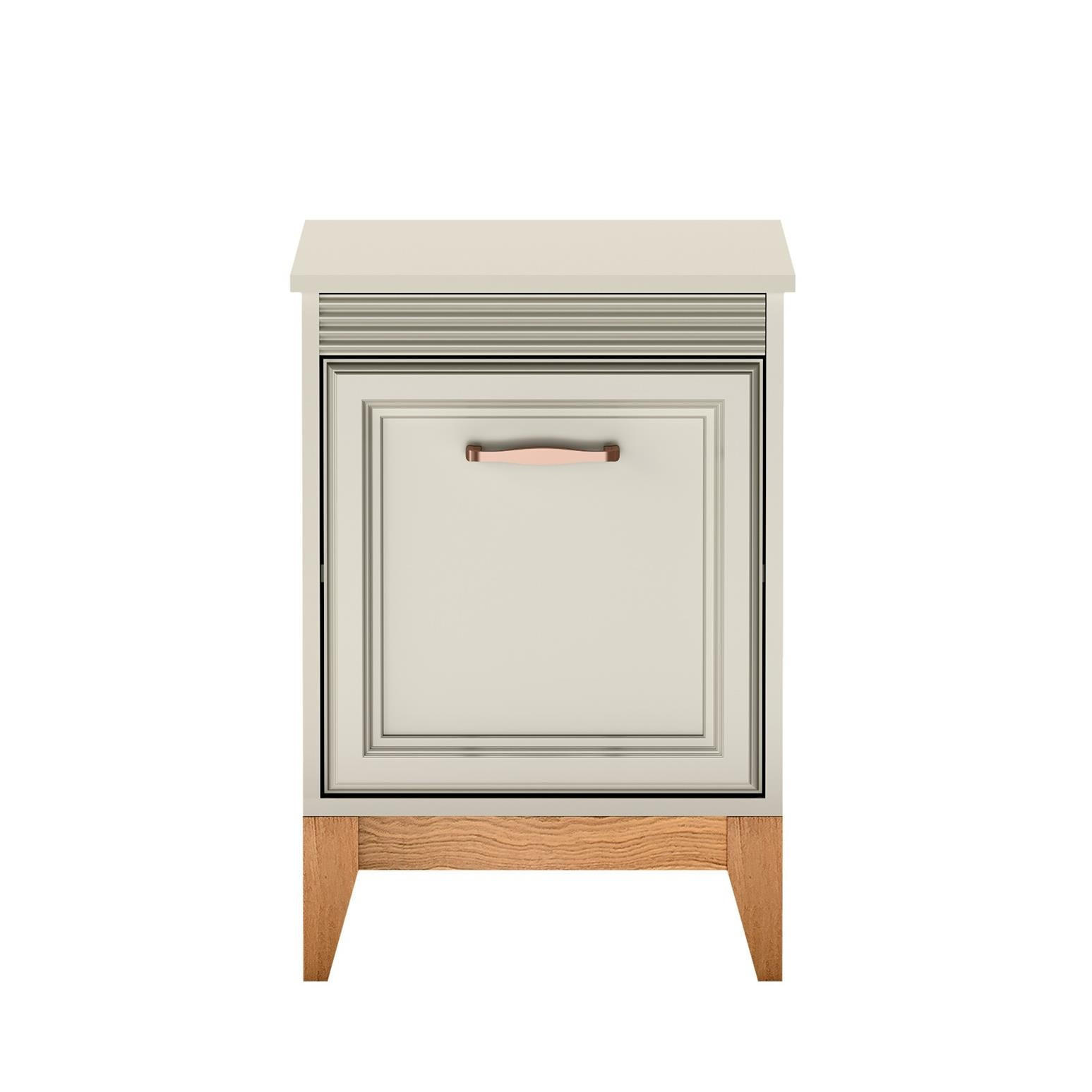 NACHTTISCH Windsor Kaschmir, Kippbarer Nachtschrank - Kaschmir, Holzwerkstoff (45/62/41cm) - Bettso