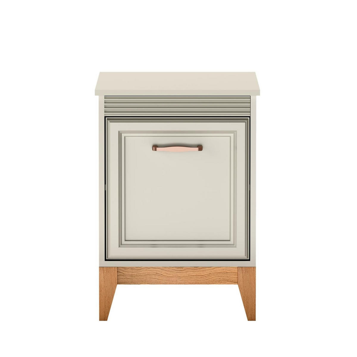 NACHTTISCH Windsor Kaschmir, Kippbarer Nachtschrank - Kaschmir, Holzwerkstoff (45/62/41cm) - Bettso