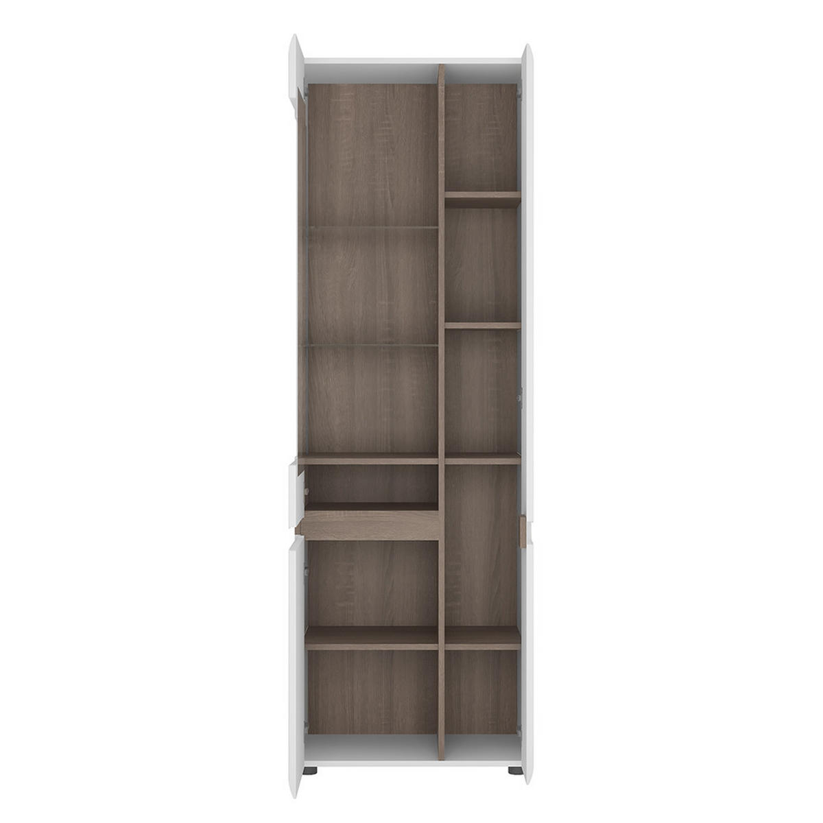 WOHNZIMMER-SET 3-TLG. Legnica-129 - Weiß, Holzwerkstoff (243/195/42cm) - Lomado