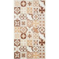 KÜCHENTEPPICH mit orangefarbenem Zementfliesenmuster Azulejo 80x150 cm - Orange, Textil (80/150cm) - Nazar Rugs
