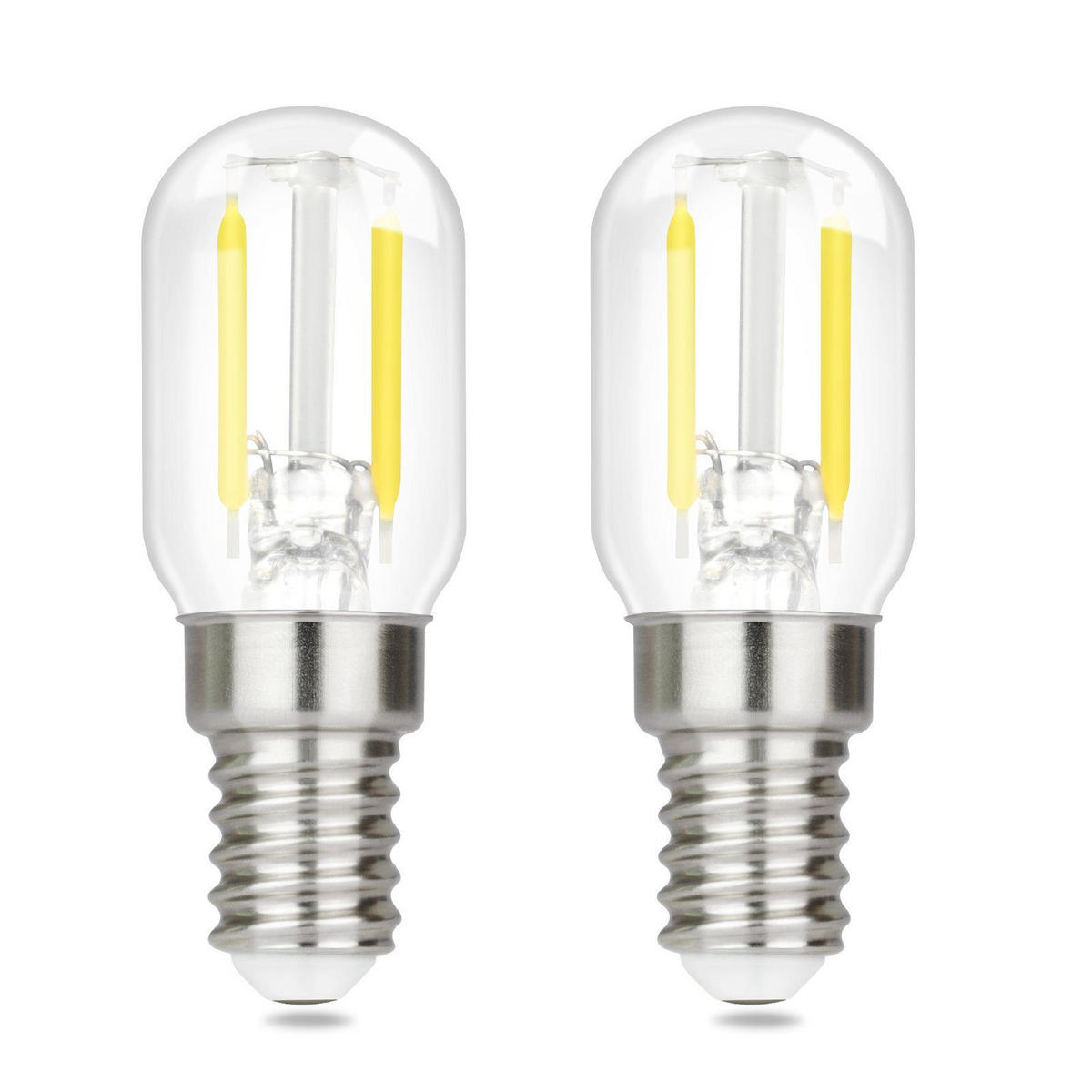 LED-LEUCHTMITTEL Aschaffenburg II 6.4/2.2/2.2cm(2er-set) - Transparent, Glas (2.2/2.2cm) - Nettlife