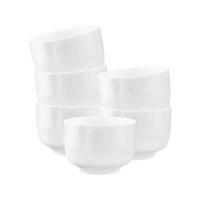 MILCHKAFFEETASSEN OHNE HENKEL Sento Home Aura white 350 ml 6er Set - Weiß, Keramik (0.35L) - Seltmann Weiden