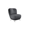 SESSEL LUIS, Skandinavischer Stil – Freistehend, 82×56×82 cm, SCHWARZ - Schwarz, Holz/Textil (82/82/66cm) - DomoHome