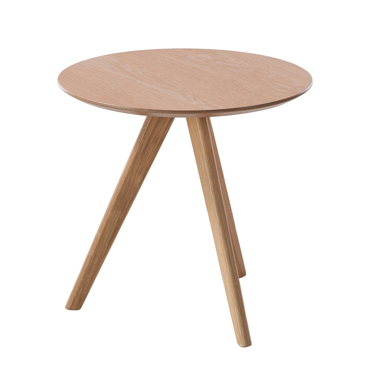 BEISTELLTISCH-SET - 3-teilig - Eiche teilmassiv - Eichefarben, Holz/Holzwerkstoff (1/1/1cm) - home24