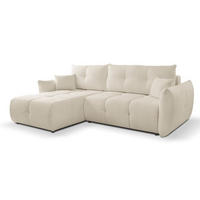 ECKSOFA Ecru BOSE Mit Schlaffunktion Links - Ecru, Textil (257/177cm) - Sepro Meble