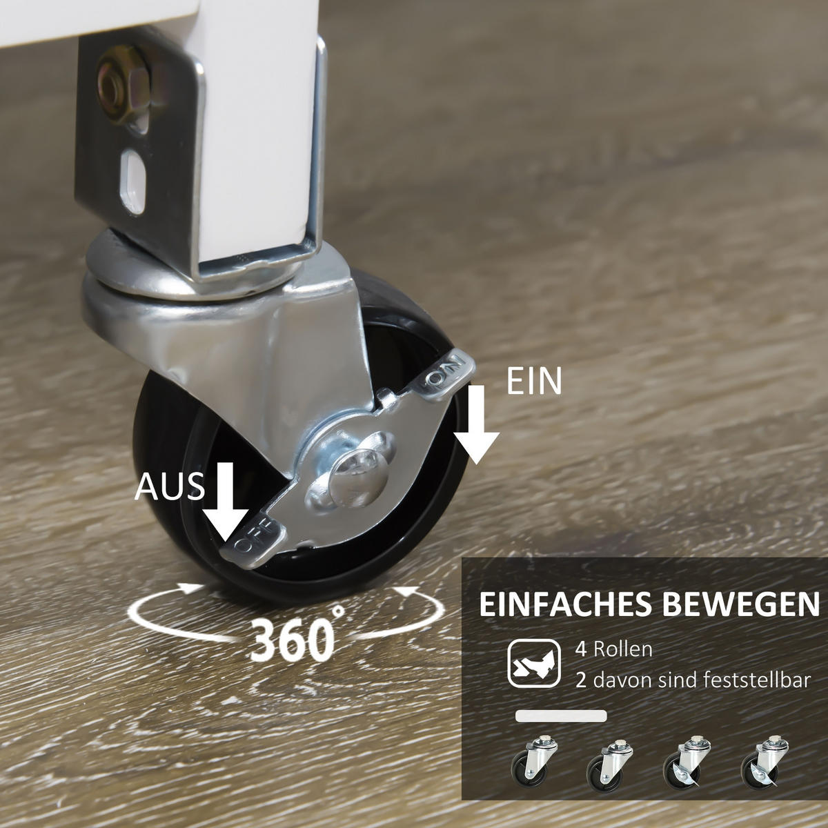 KÜCHENINSEL Weiß, SERVIERWAGEN MIT 3 SCHUBLADEN, Aus MDF, 67/37/84 cm - Weiß, Holzwerkstoff (37/84/67cm) - Rolipo