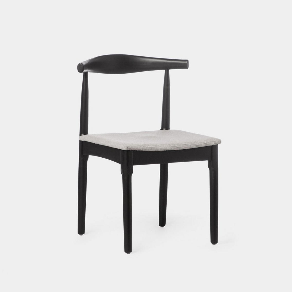 ESSZIMMERSTUHL Nira Schwarz 50 cm x 76 cm - Schwarz, Holz (50/76/55cm)