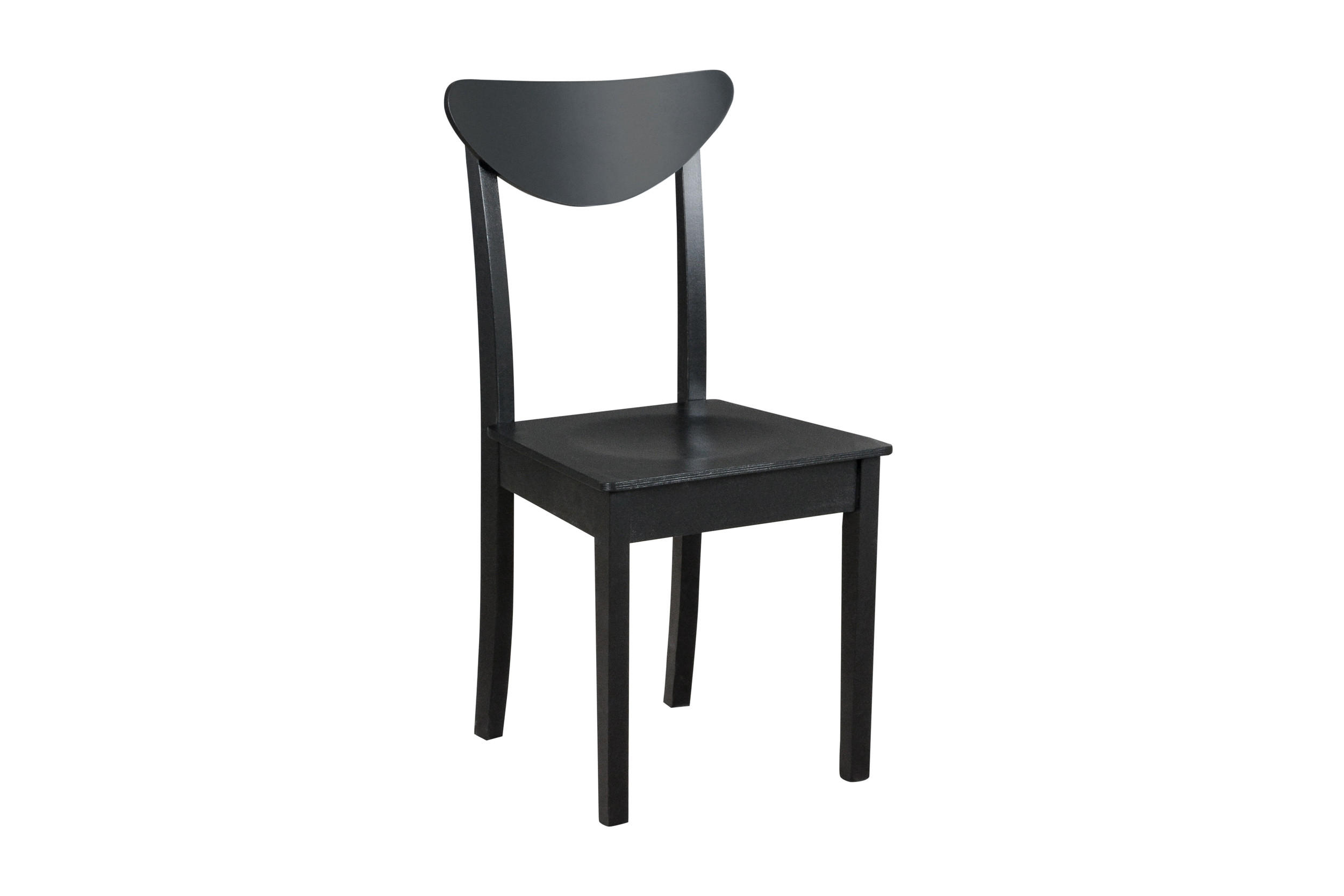 STUHL 2er Set Hugo 3 D, schwarz - Schwarz, Holz (43/87/40cm) - Leaf Design