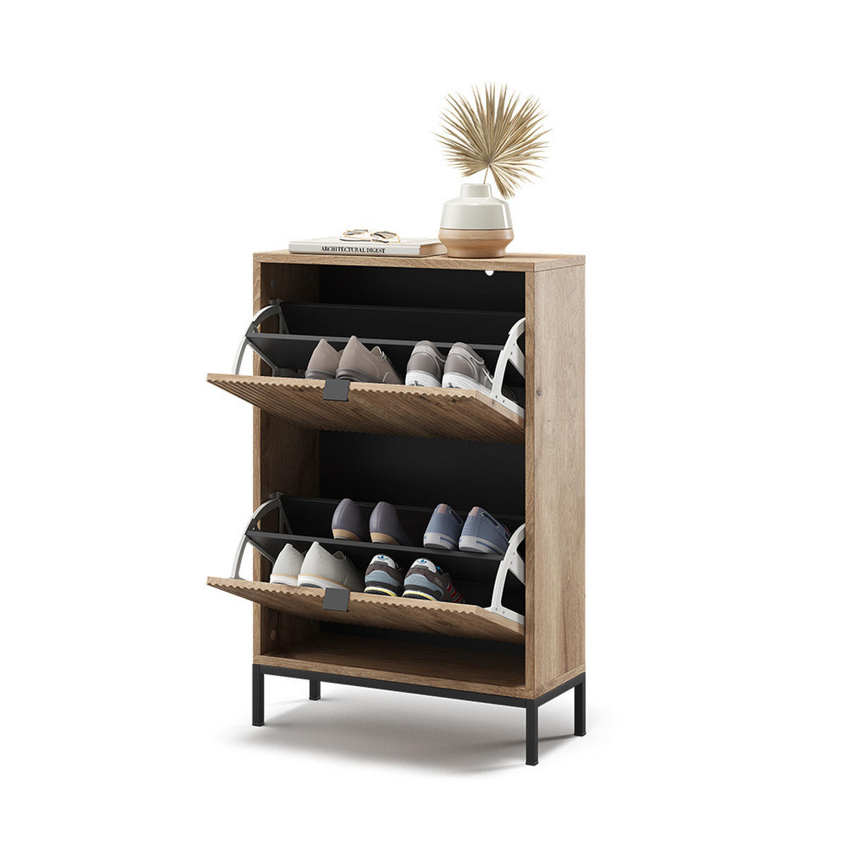 BOTNÍK NA BOTY Eliza Dub Viking - barva dubu, kompozitní dřevo (60/92/24cm) - Vicco