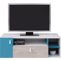 LOWBOARD ISEO 120/40/50 cm, Weiß - Eichefarben/Weiß, Holzwerkstoff (120/40/50cm) - MASSENO