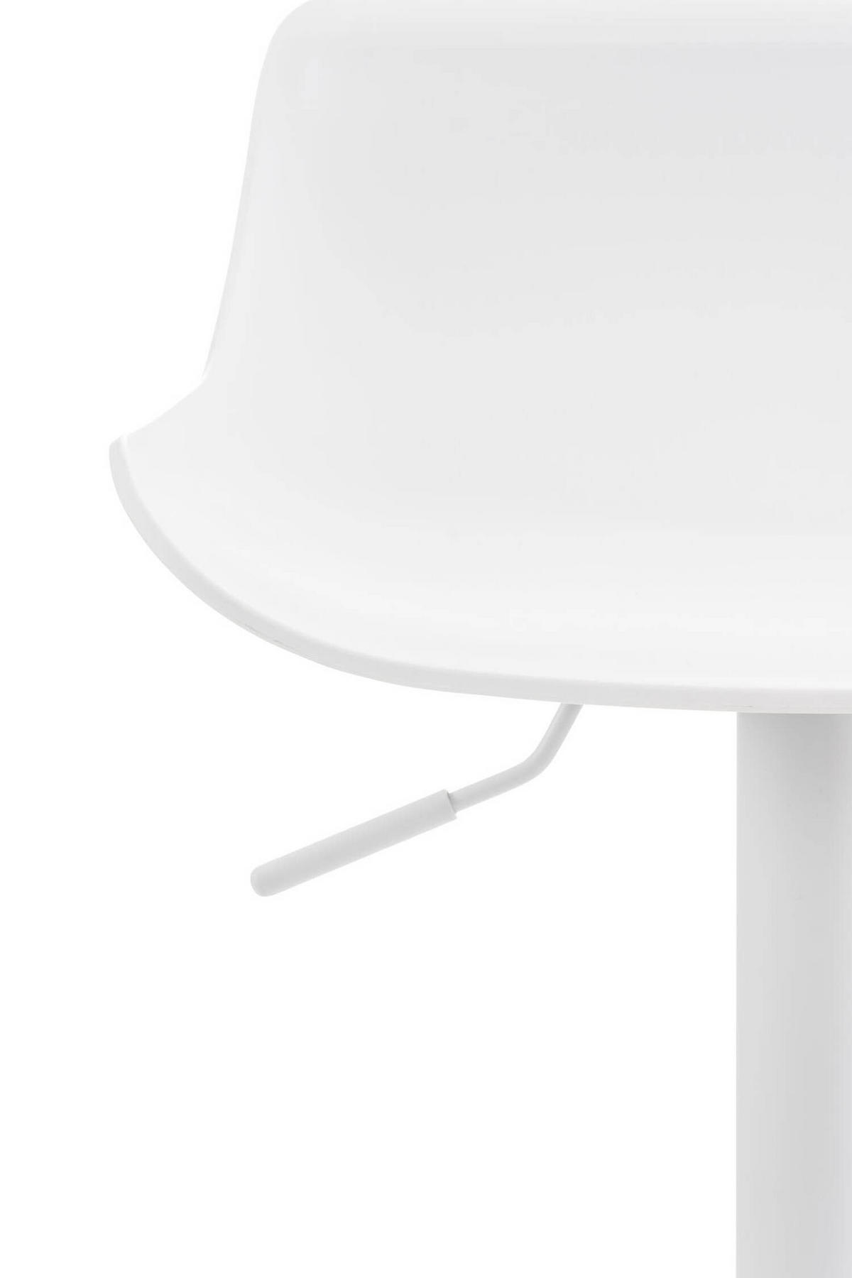 BARHOCKER Averna, 2er Set, Gestell Metall Kunststoff Weiß - Weiß, Kunststoff/Textil (43/96/44cm) - TPFLiving