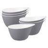 MÜSLISCHALEN Life Fashion Elegant Grey 600 ml 6er Set - Grau, Keramik (15.7/13.7/8.4cm) - Seltmann Weiden