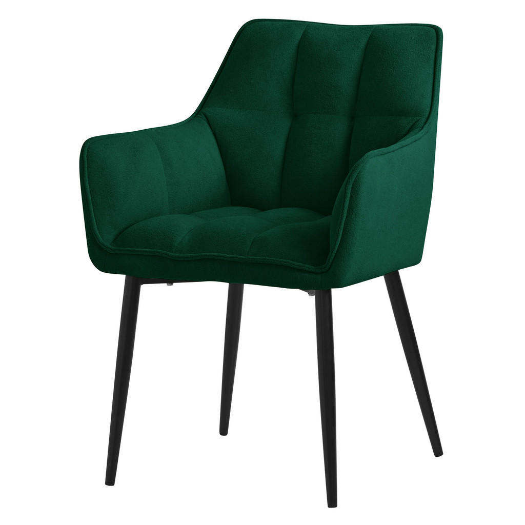 ML-DESIGN JÍDELNÍ ŽIDLE tmavě zelená froté