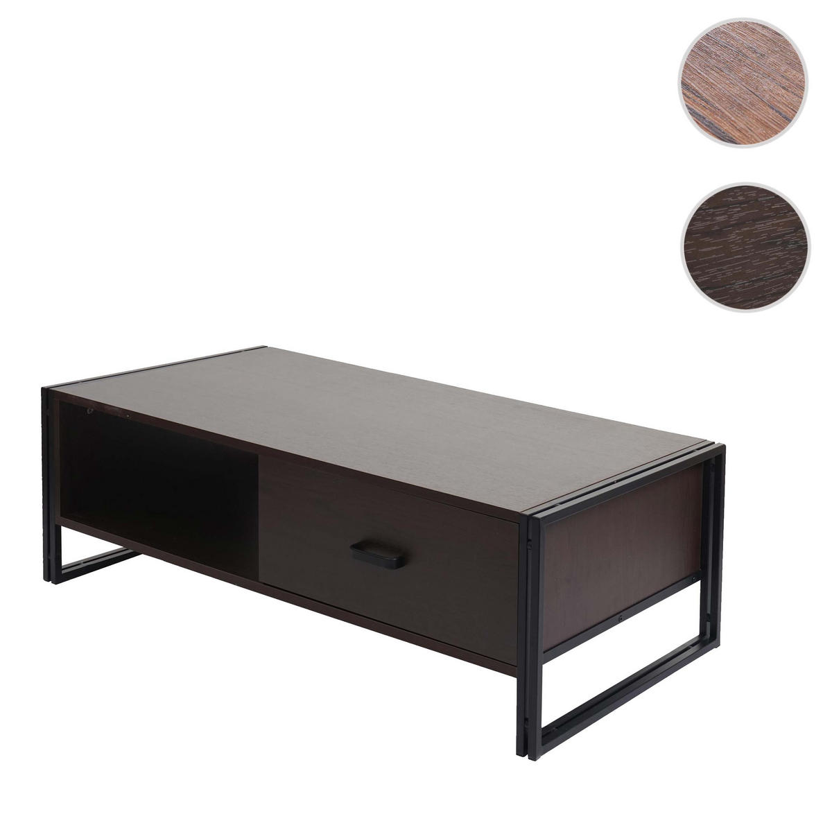 COUCHTISCH rechteck Dunkelbraun - Dunkelbraun, Holz (60/120/41cm) - MCW