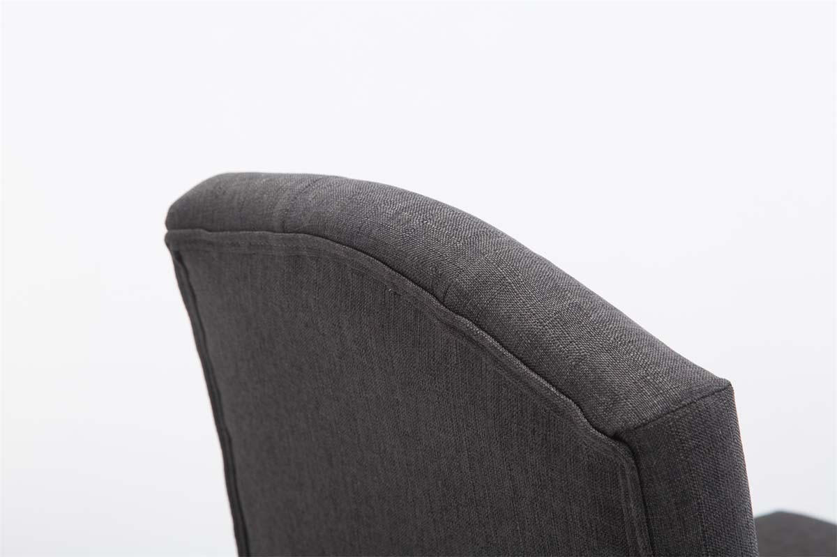 BARHOCKER 2er Set Likel Stoff Dunkelgrau Braun - Dunkelgrau, Textil (42/113/57cm) - DELUKE