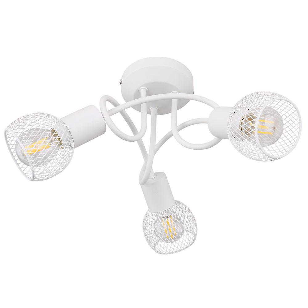 DECKENLEUCHTE FIASTRA Metall Weiß - Weiß, Metall (36/36/20cm)