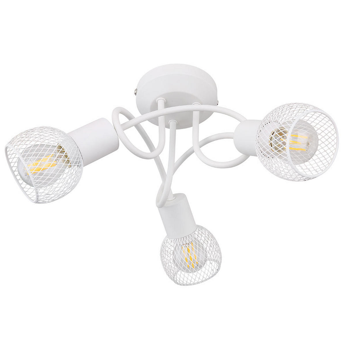 DECKENLEUCHTE FIASTRA Metall Weiß - Weiß, Metall (36/36/20cm)