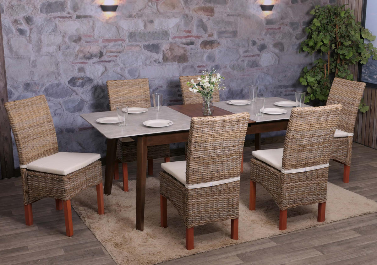 ESSZIMMERSTUHL Braun 6er-Set - Braun, Holz (46/96/50cm) - MCW