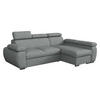 ECKSOFA Boston Mini, Seite: Rechts - 2R+LC - Chromfarben/Silberfarben, Holz/Textil (255/170cm) - MIRJAN24