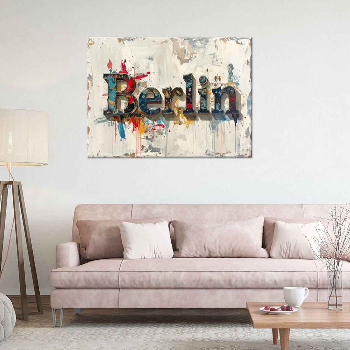 LEINWANDBILD Inschriften und Zitate 120x80cm - Beige, Textil (120/80cm) - Feeby