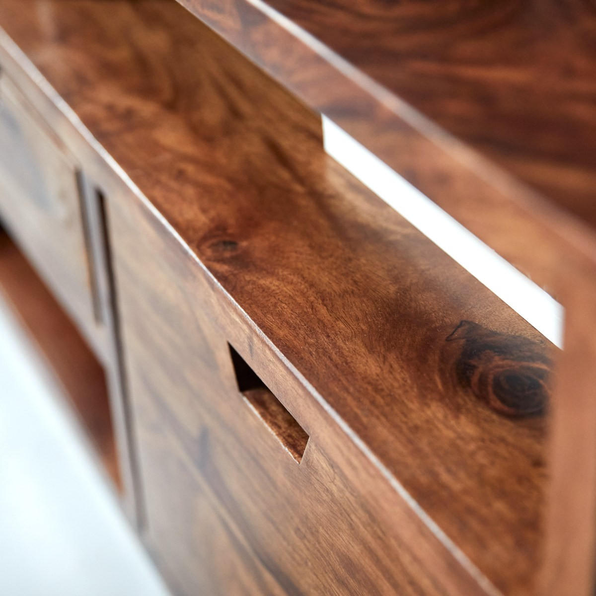 TV-SCHRANK Kwarto Braun aus Palisander - Braun, Holz (84/42/32cm) - Tikamoon