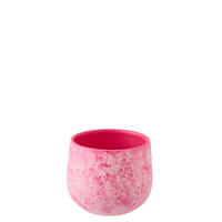 BLUMENTOPF RW Rosa - Pink, Keramik (16/14cm) - J-Line