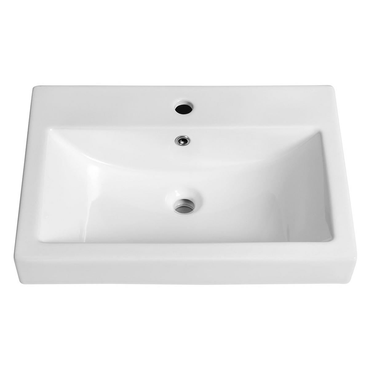 WASCHTISCH Vasto-03 - Weiß/Braun, Holzwerkstoff (105/66/47cm) - Lomado