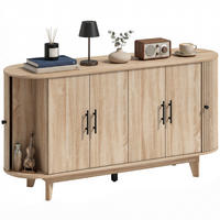 SIDEBOARD Eiche-Nachbildung, 4 Türen, 147/40/76 cm - Eichefarben, Holz (147/76/40cm) - PANGIVO